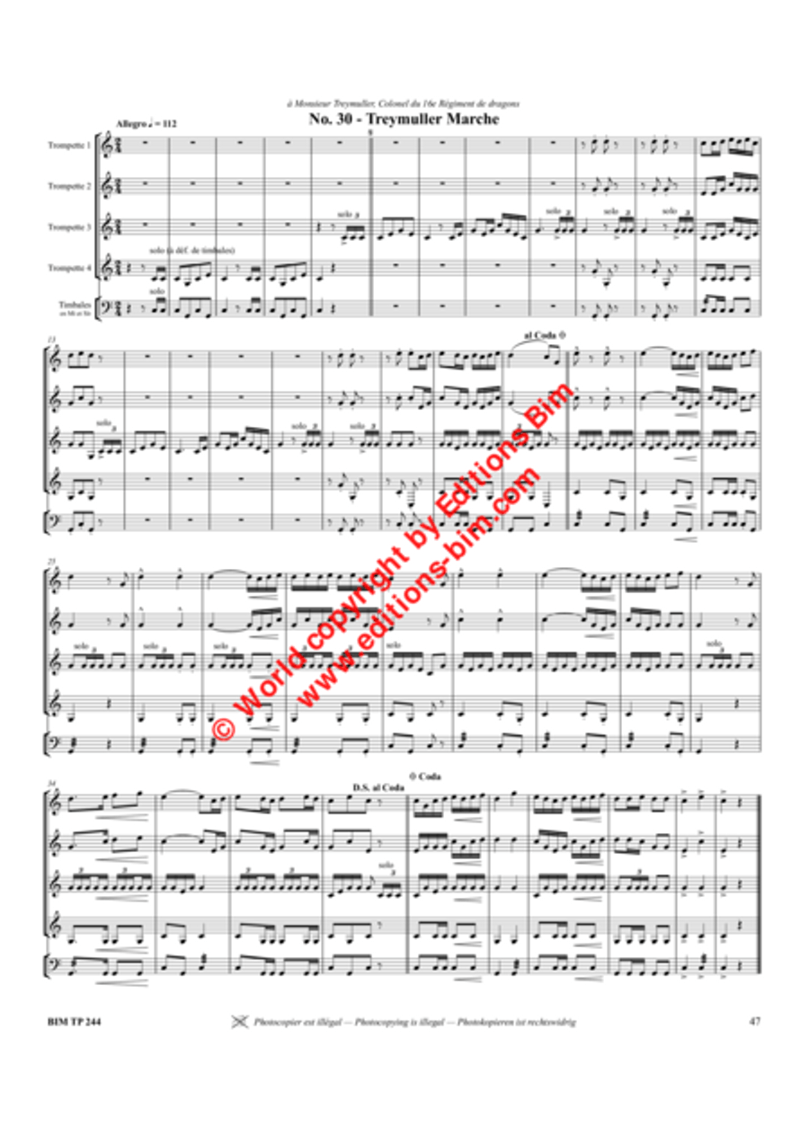 30 Marches Trumpet scores gallery preview page 10