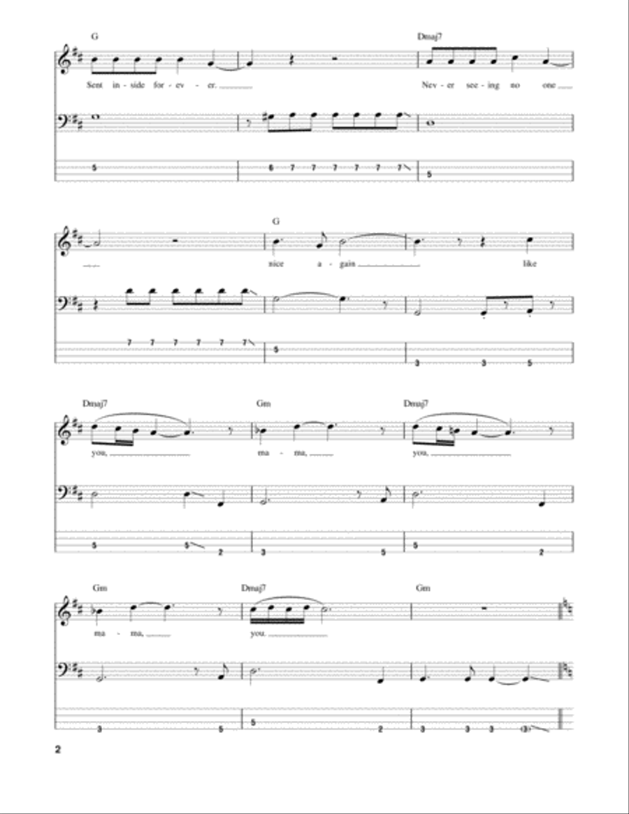 Band On The Run Guitar Tablature scores gallery preview page 2