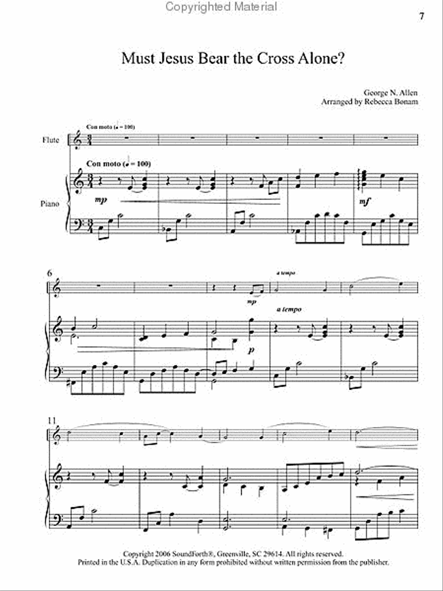 Meditations on the Cross Flute Solo scores gallery preview page 4