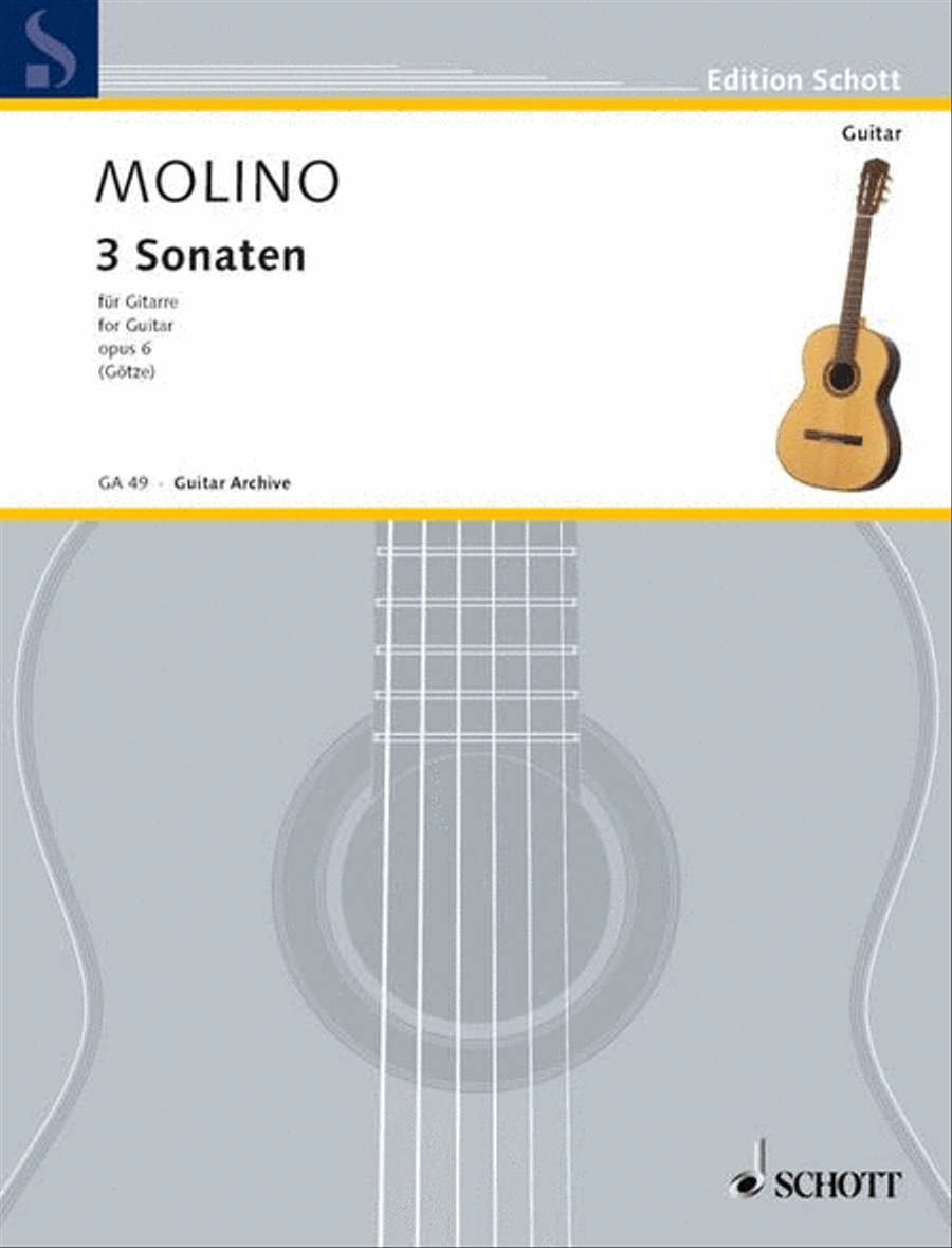 3 Sonatas, Op. 6 Acoustic Guitar scores gallery preview page 1