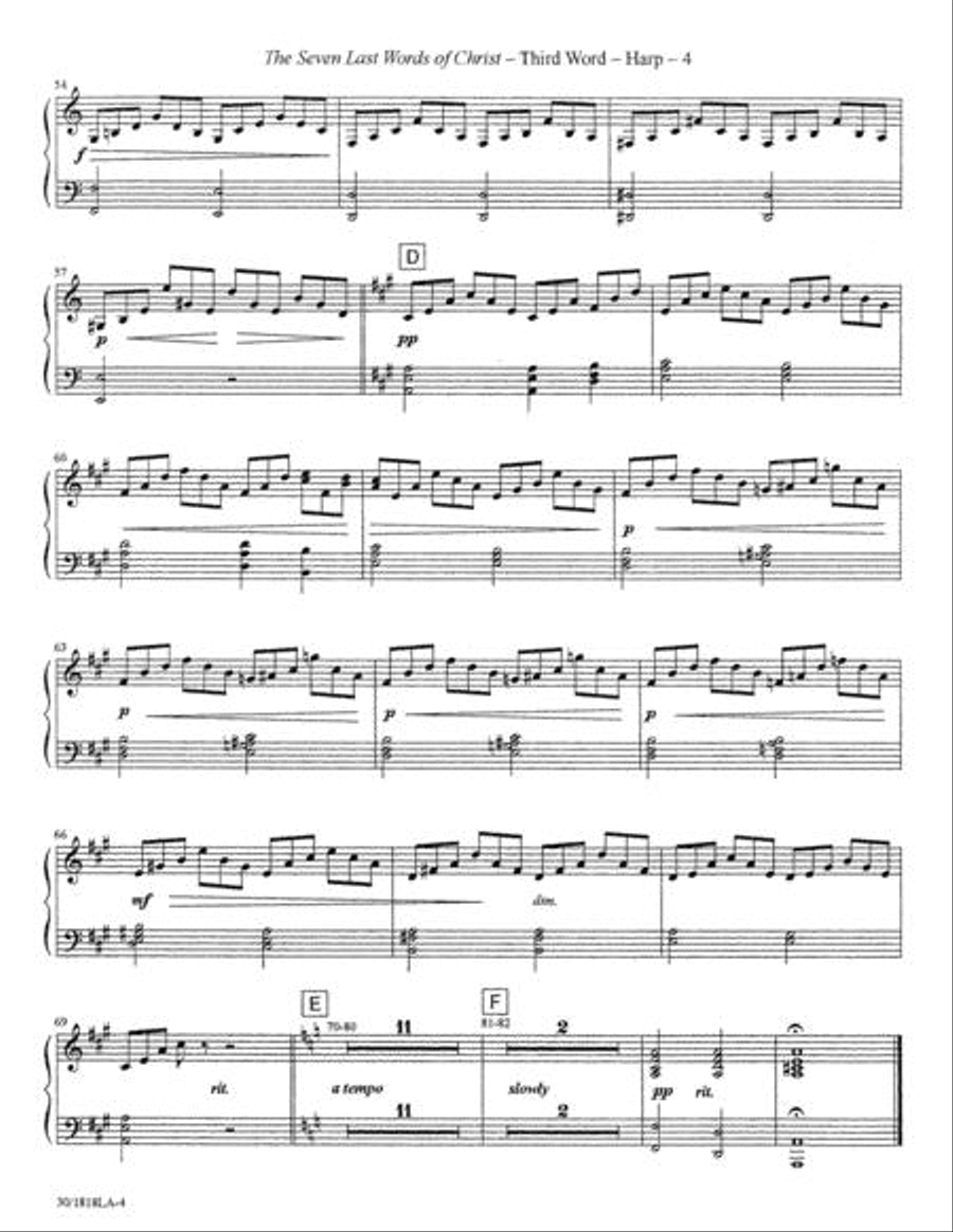 The Seven Last Words of Christ - Harp Choir scores gallery preview page 5