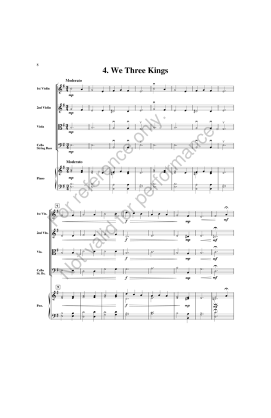 A Yuletide String Album by Andrew Balent String Orchestra - Sheet Music page 8