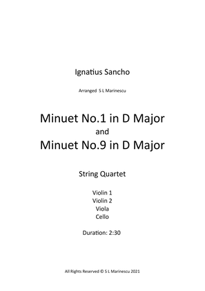 Minuets in D Major