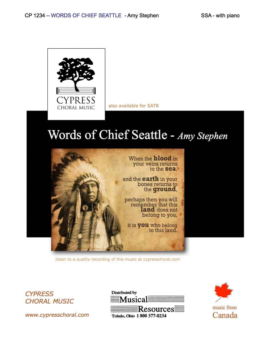 Words of Chief Seattle