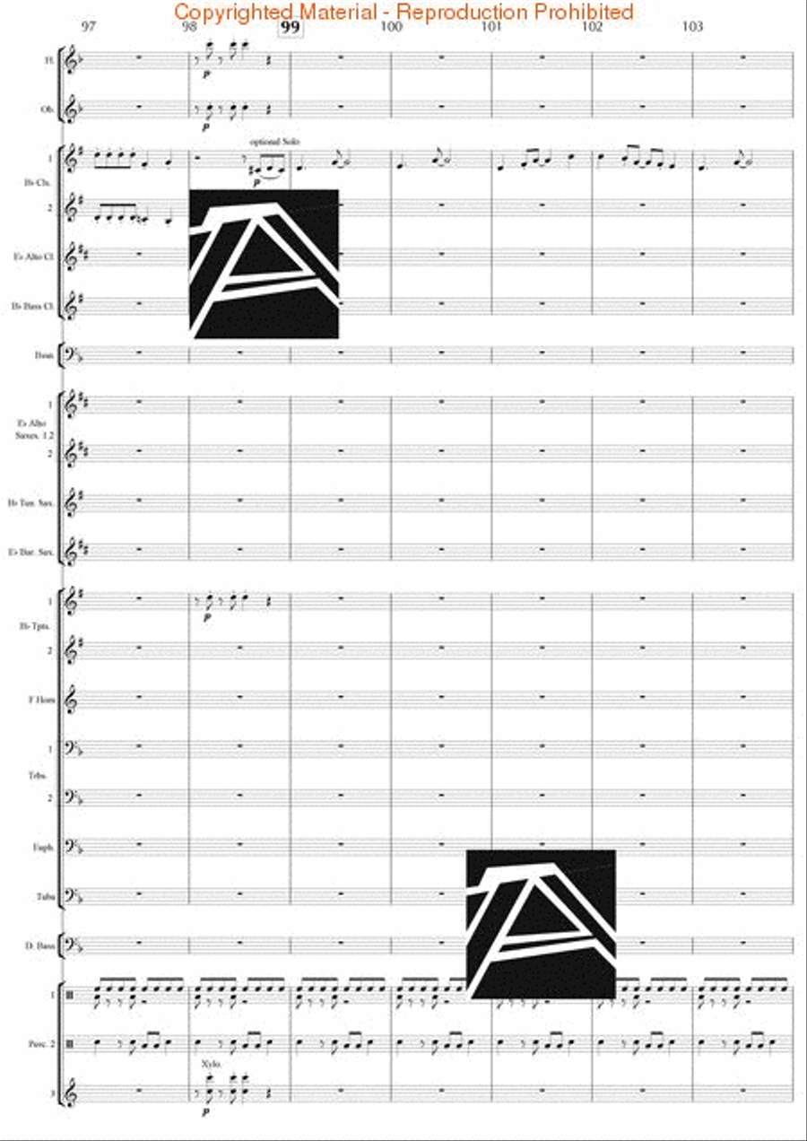Jazz Suite No. 2 - Finale Concert Band scores gallery preview page 16