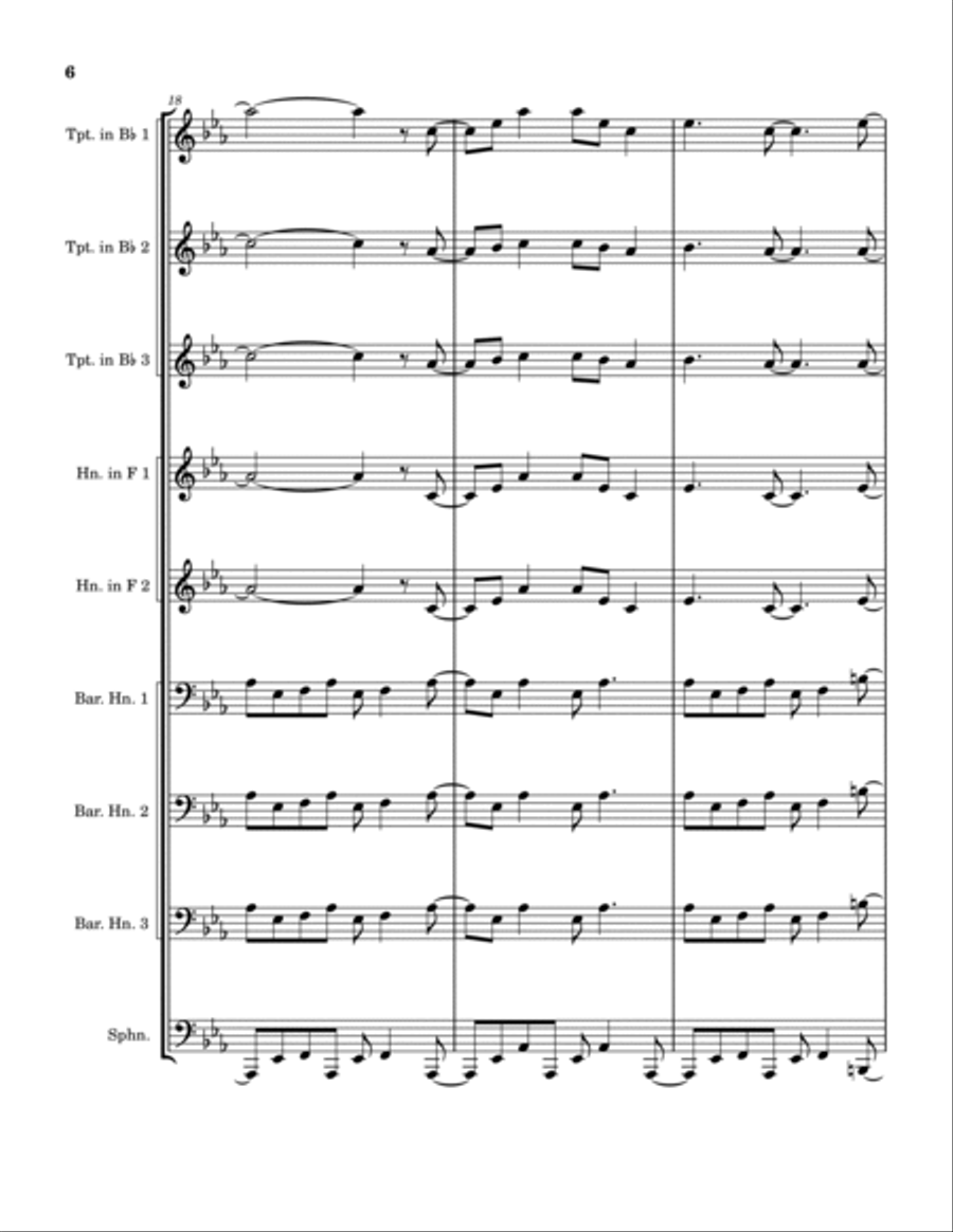 Linus And Lucy Linus And Lucy Brass Ensemble scores gallery preview page 6