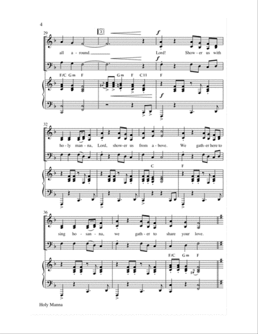 Holy Manna Choir scores gallery preview page 4