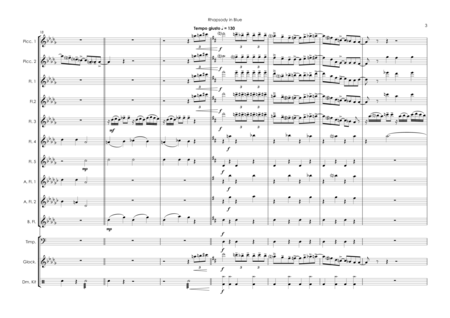 Rhapsody In Blue - flute choir / flute ensemble image number null