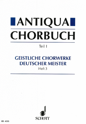 Book cover for Antiqua Chorbuch Sacred Vol 3