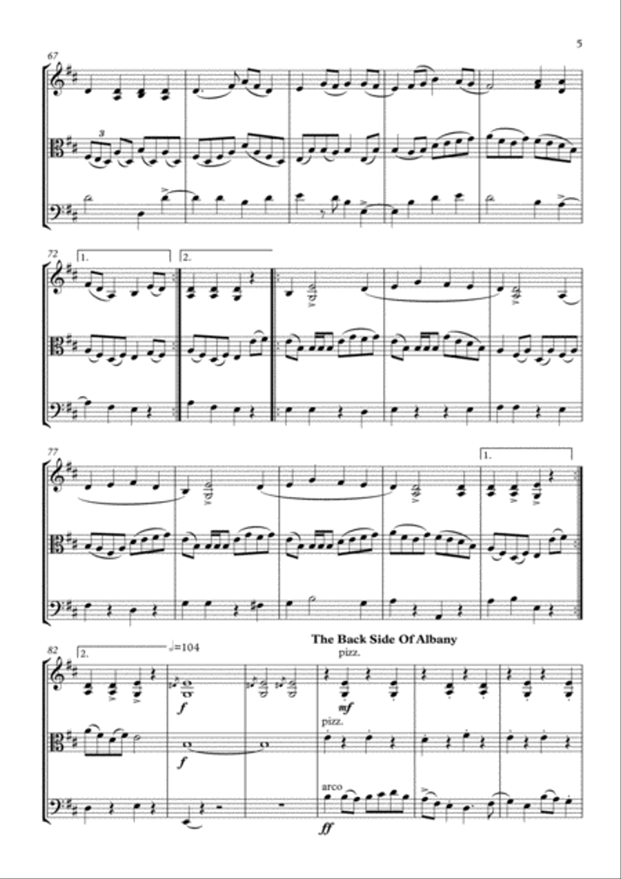 Cooley's Reel Set String Trio scores gallery preview page 5