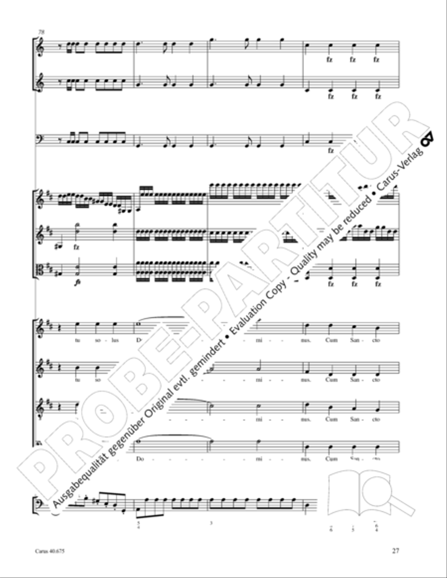 Mass in G Major STB scores gallery preview page 40