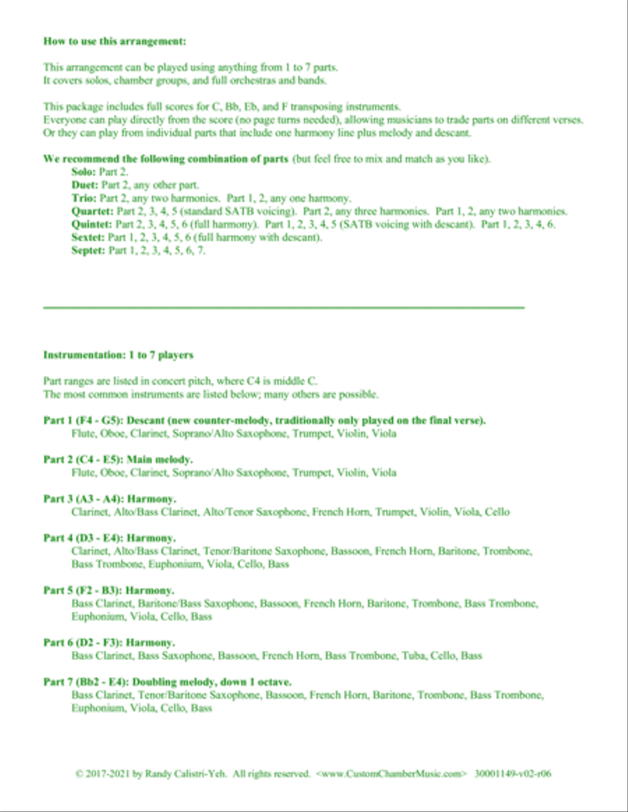 Christmas Carols for All, Volume 1 (Flexible Ensemble) Small Ensemble scores gallery preview page 4