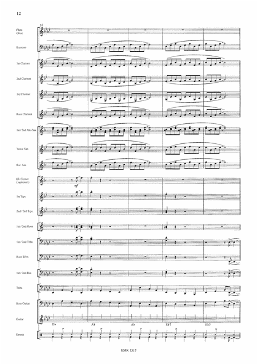 Glenn Miller Medley Concert Band scores gallery preview page 10