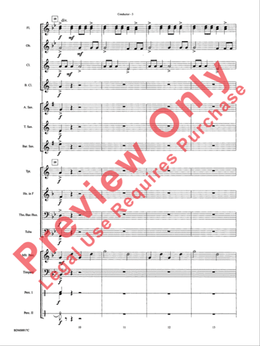 Tidings of Joy! Concert Band scores gallery preview page 6