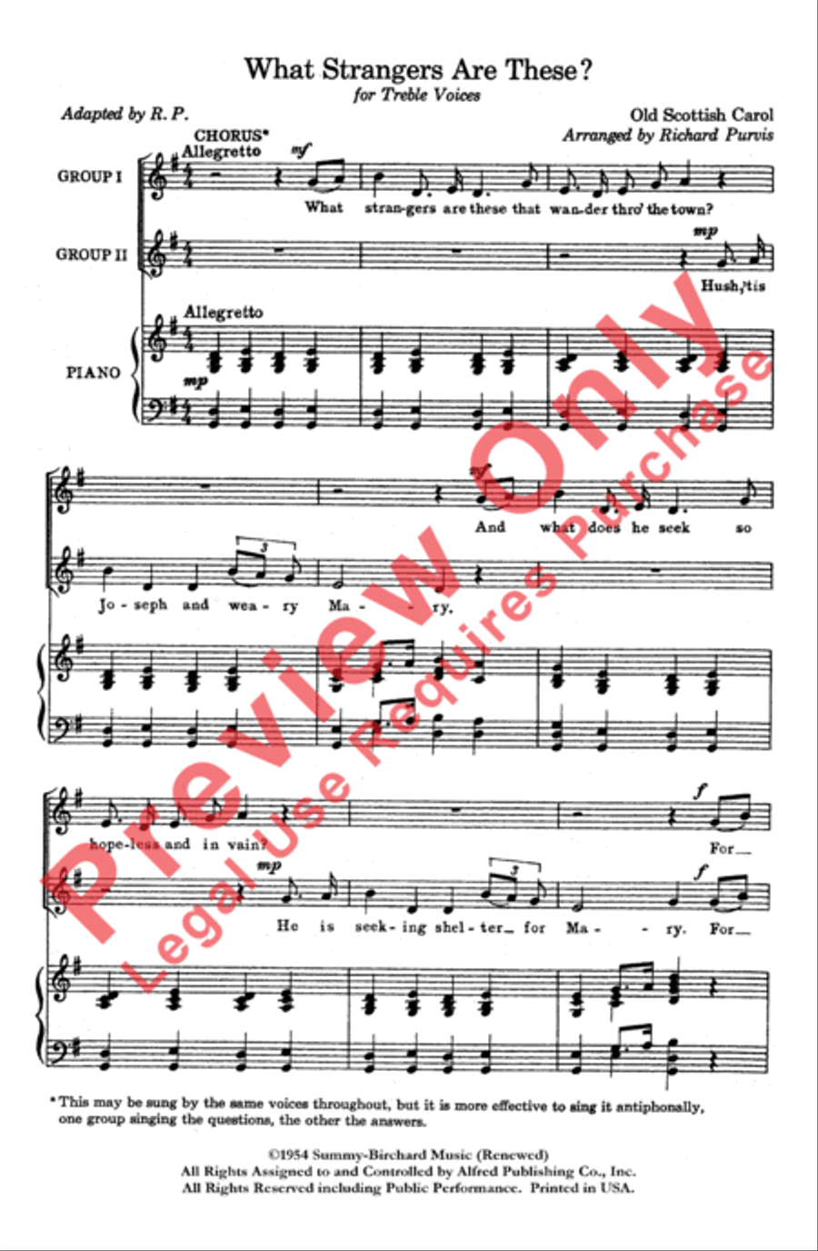 What Strangers Are These? (Noel Ecossais) Women's Choir scores gallery preview page 2