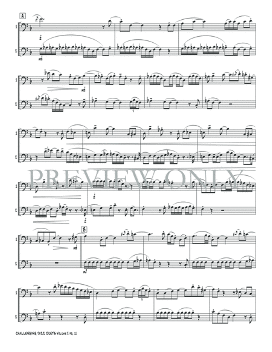 Challenging Jazz Duets, Volume 2 Small Ensemble scores gallery preview page 13