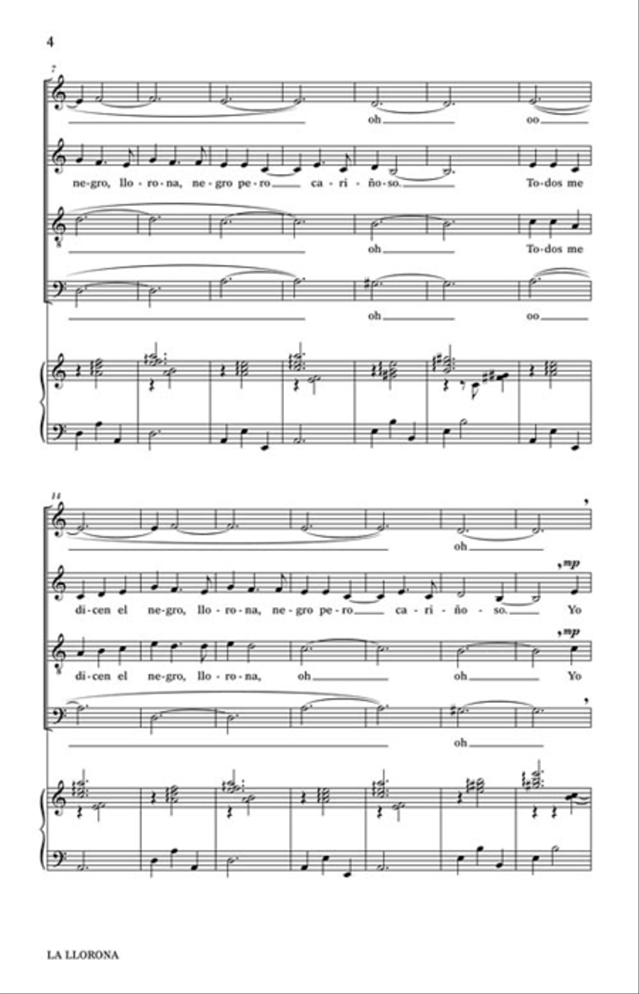 La Llorona Divisi scores gallery preview page 3