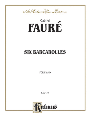 Book cover for Six Barcaroles