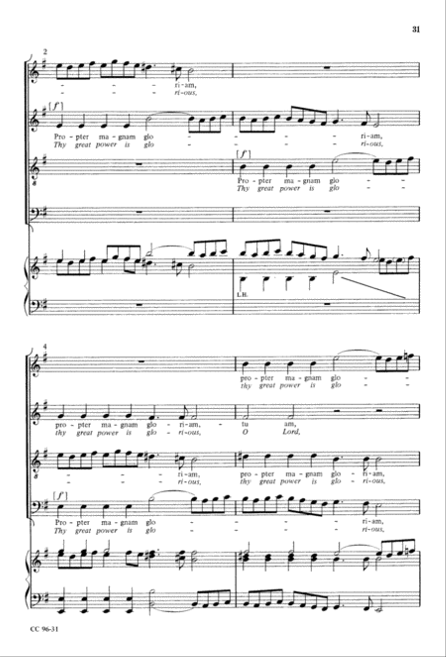 Gloria 4-Part scores gallery preview page 32