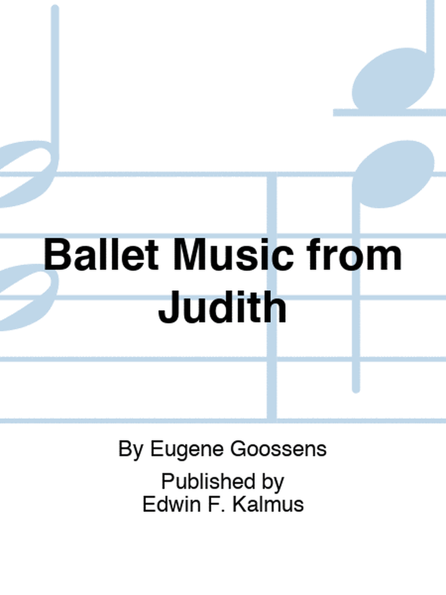 Ballet Music from Judith