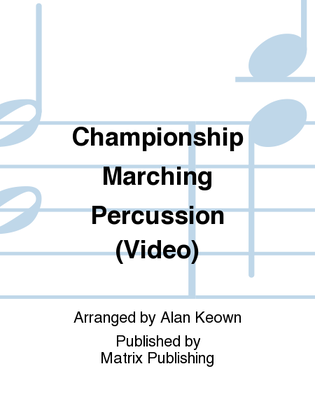 Book cover for Championship Marching Percussion (Video)