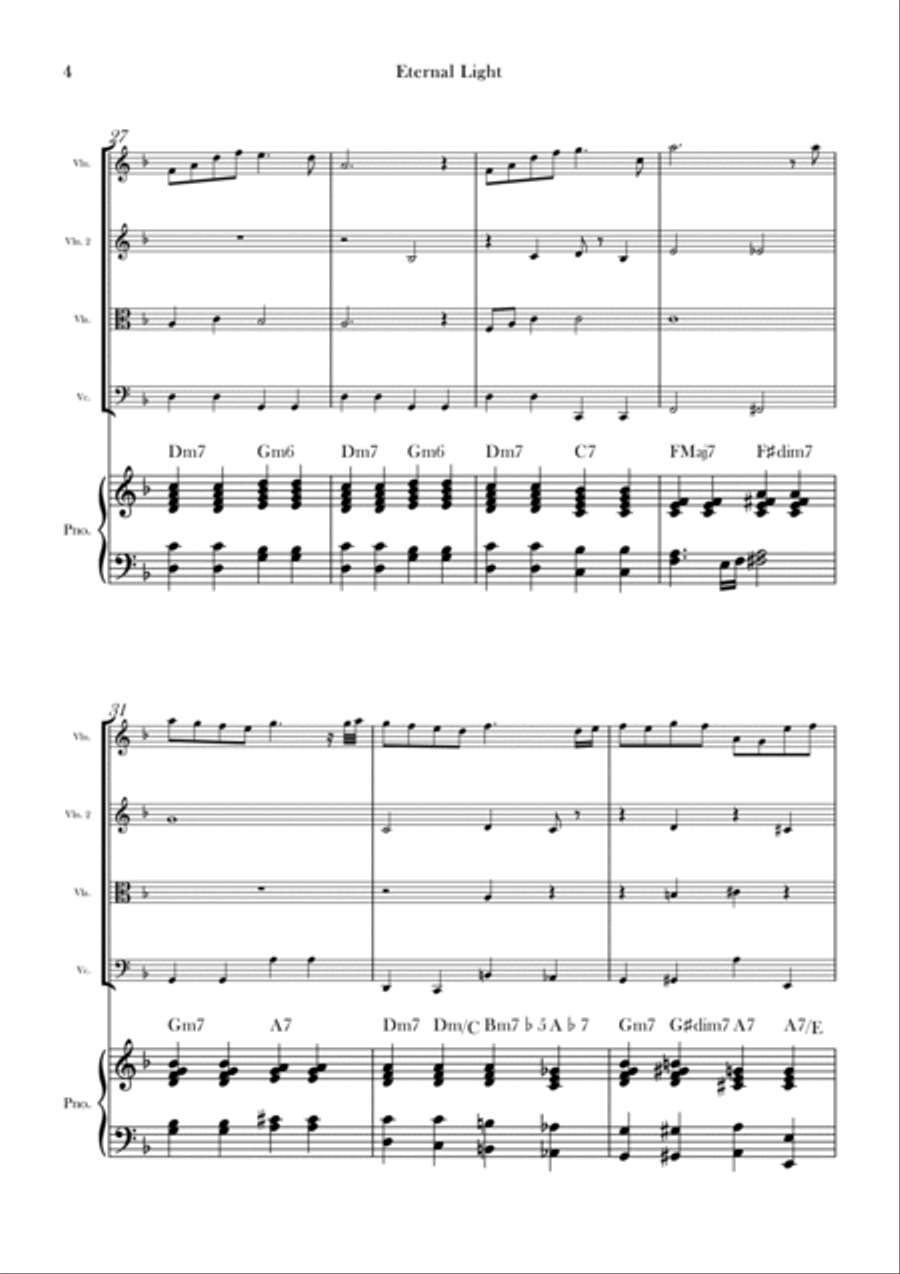 Eternal Light String Quartet scores gallery preview page 4