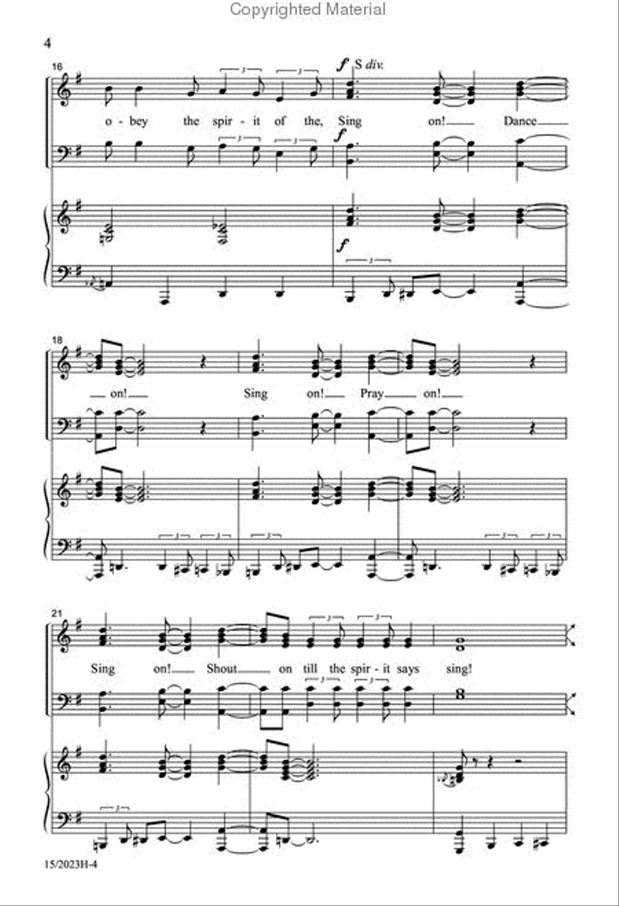 I'm Gonna Sing I'm Gonna Sing 4-Part scores gallery preview page 4