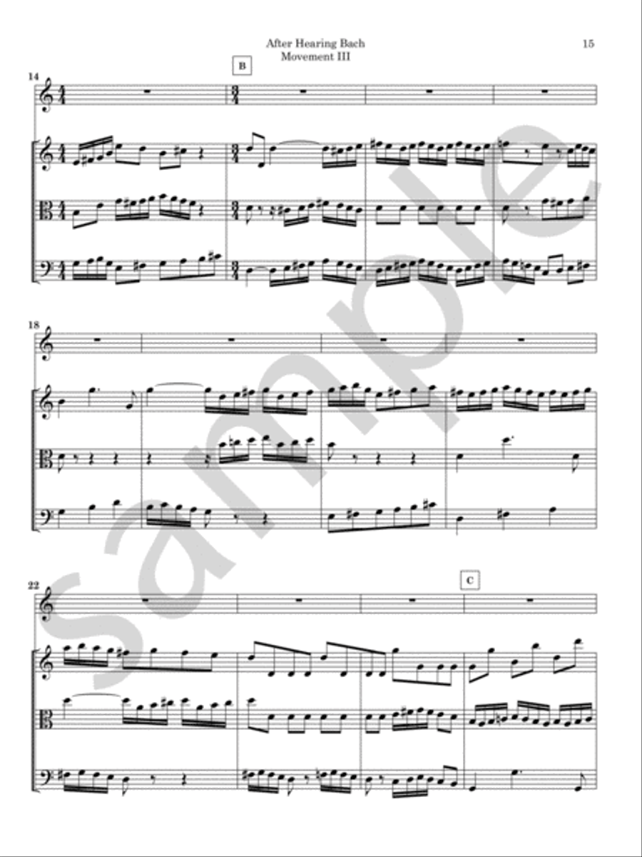 After Hearing Bach Chamber Music scores gallery preview page 8