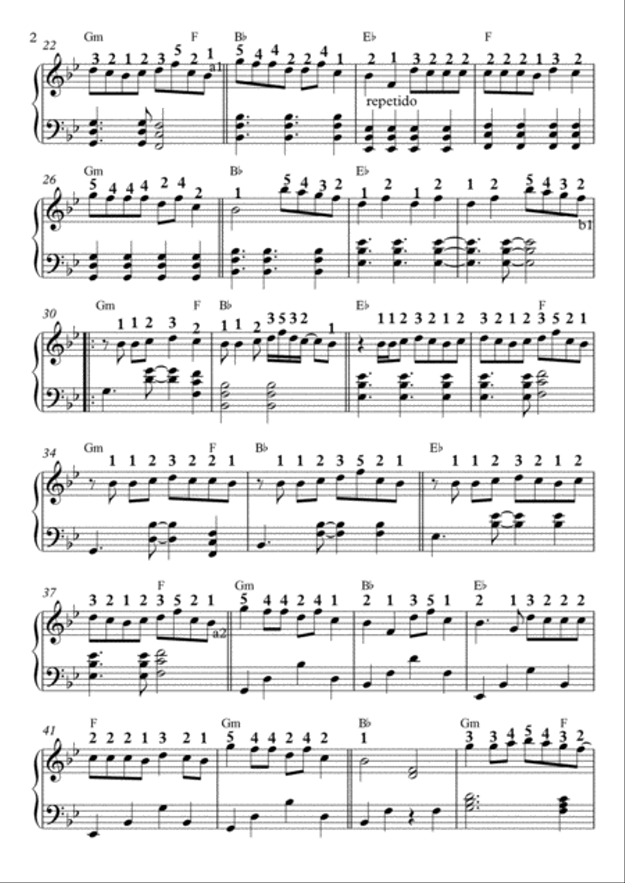 7 Years Easy Piano scores gallery preview page 2