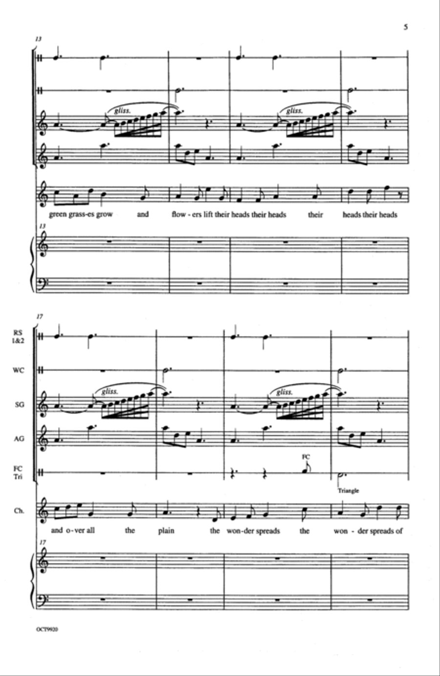 In Time of Silver Rain 4-Part scores gallery preview page 4