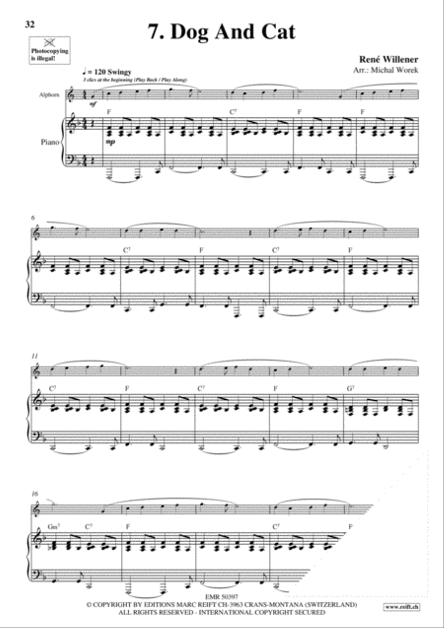 20 Alphorn Solos Volume 1 Piano Accompaniment scores gallery preview page 9