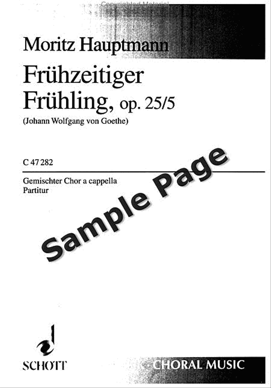 Freuhzeitiger Fruehling 4-Part scores gallery preview page 2