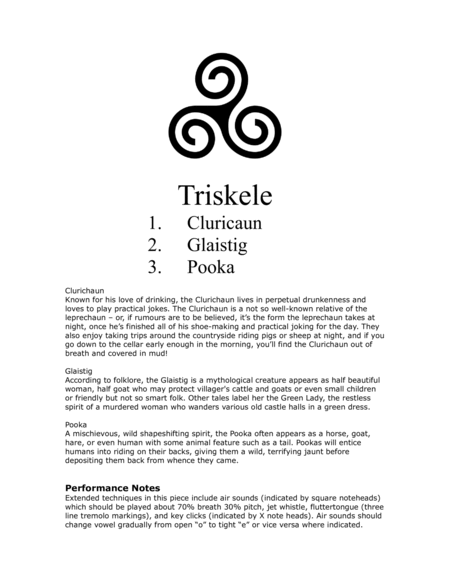 Triskele Suite for solo flute image number null