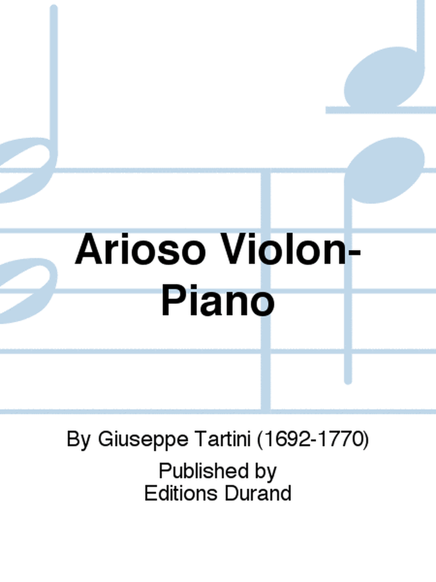 Arioso Violon-Piano