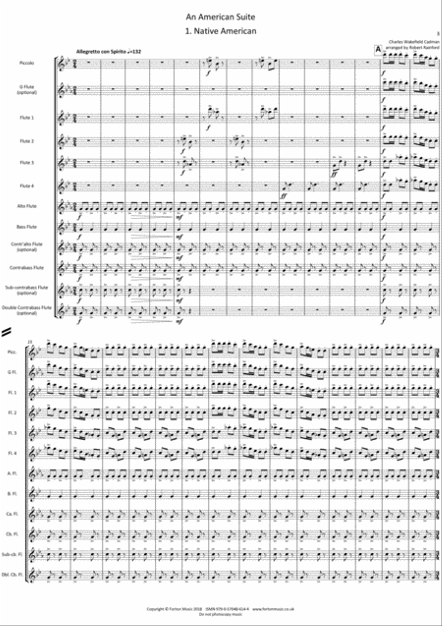 An American Suite Flute scores gallery preview page 3