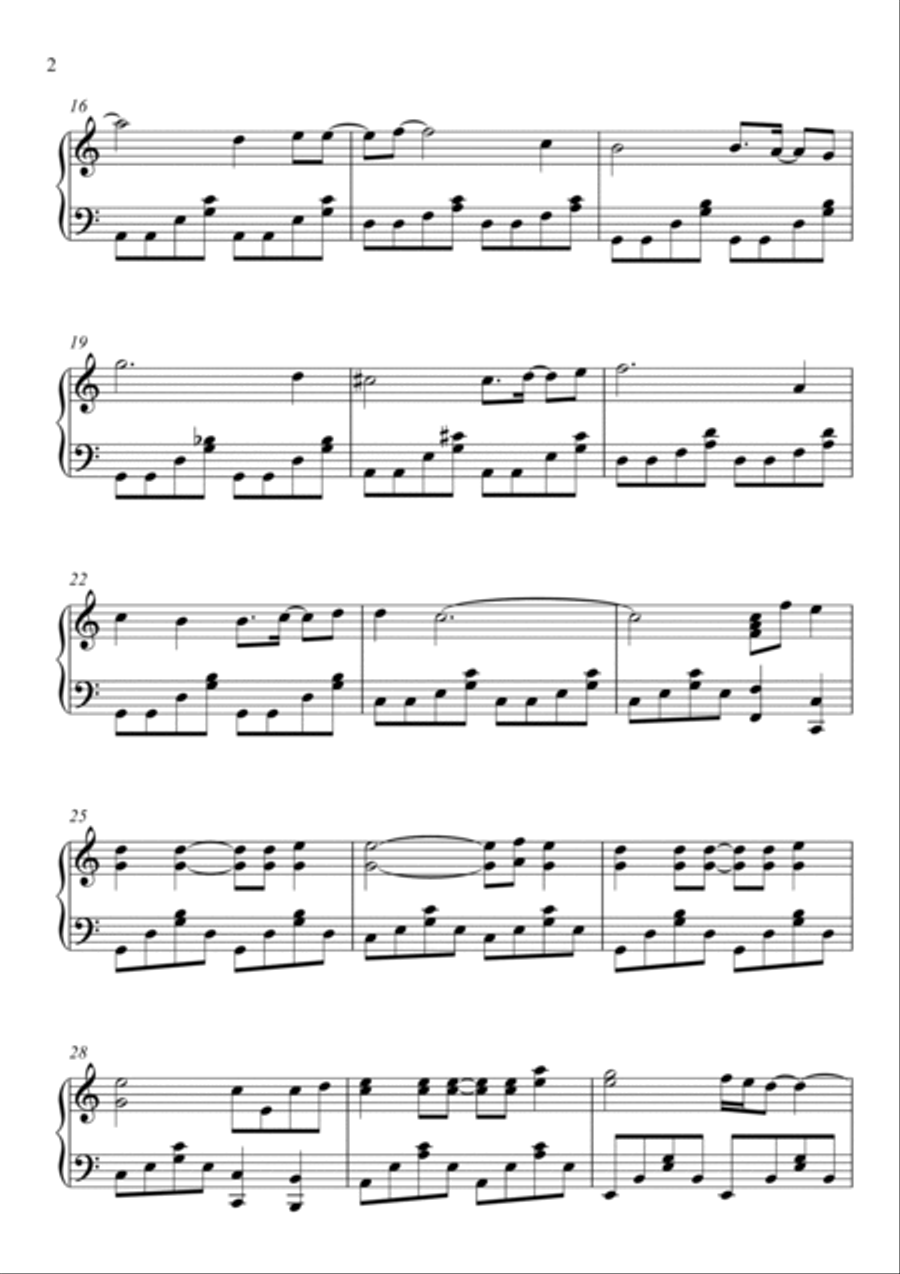Words Don't Come Easy Piano Solo scores gallery preview page 2