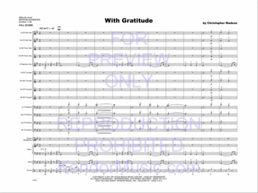With Gratitude Jazz Ensemble scores gallery preview page 2