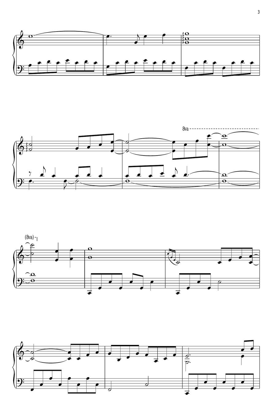 Rain Eight Days A Week Piano Solo scores gallery preview page 3