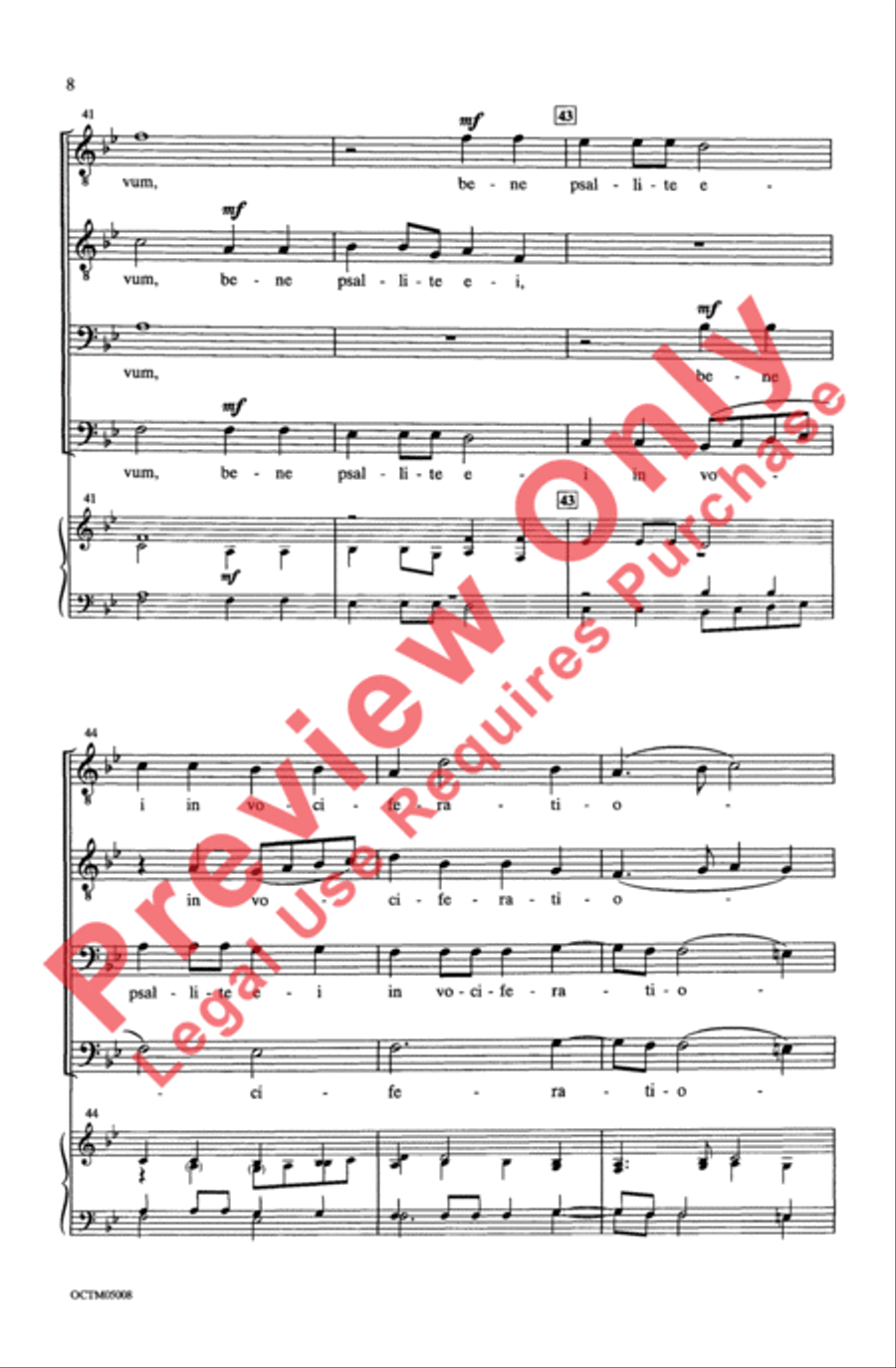 Exsultate Justi Men's Choir scores gallery preview page 8