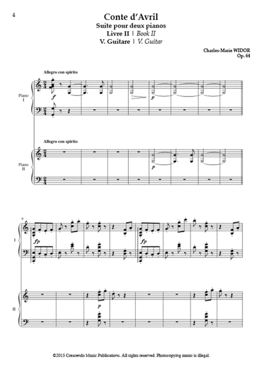 Conte d'Avril Op. 64, Suite Concertante Book II