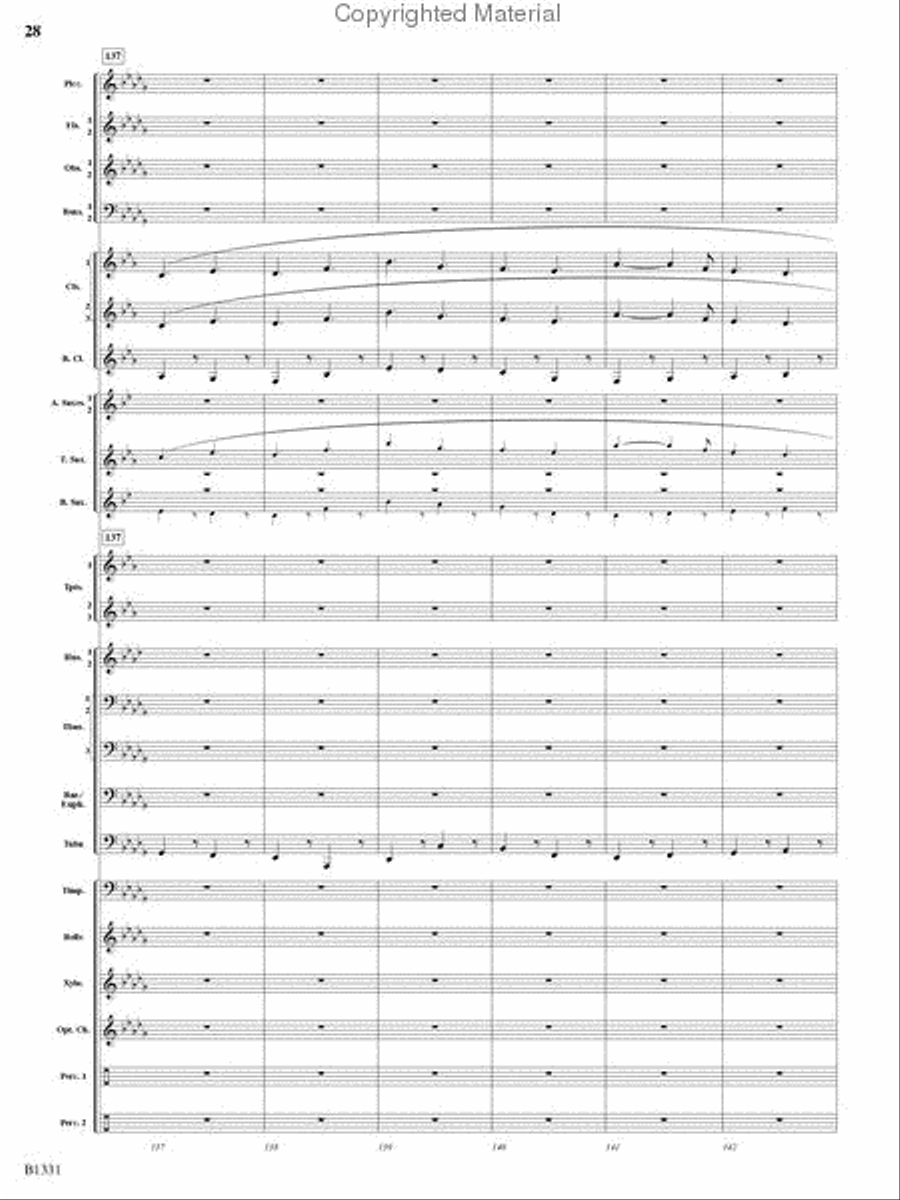March Jubiloso Concert Band scores gallery preview page 26