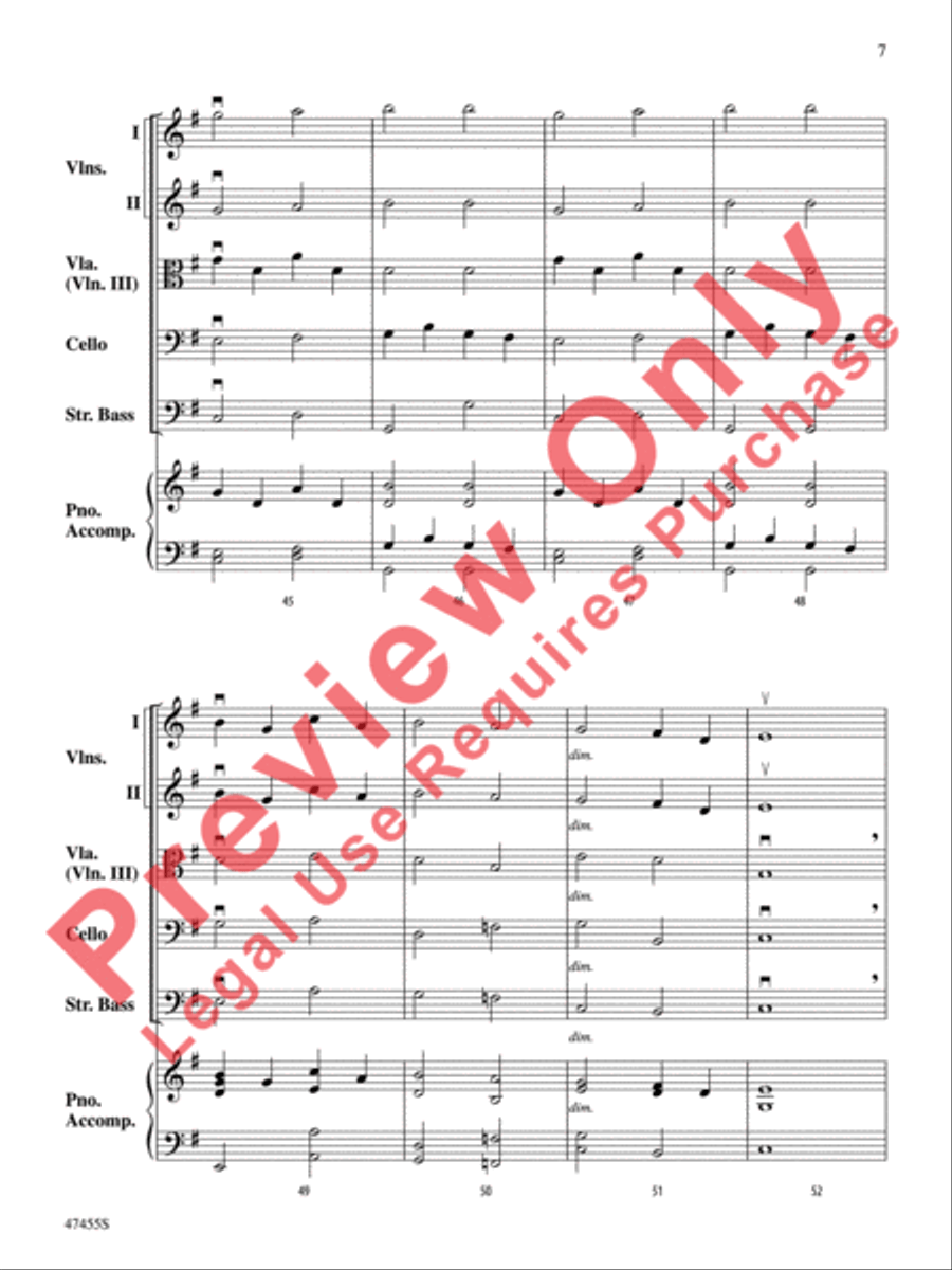 Mahler's Mysterious March String Orchestra scores gallery preview page 8