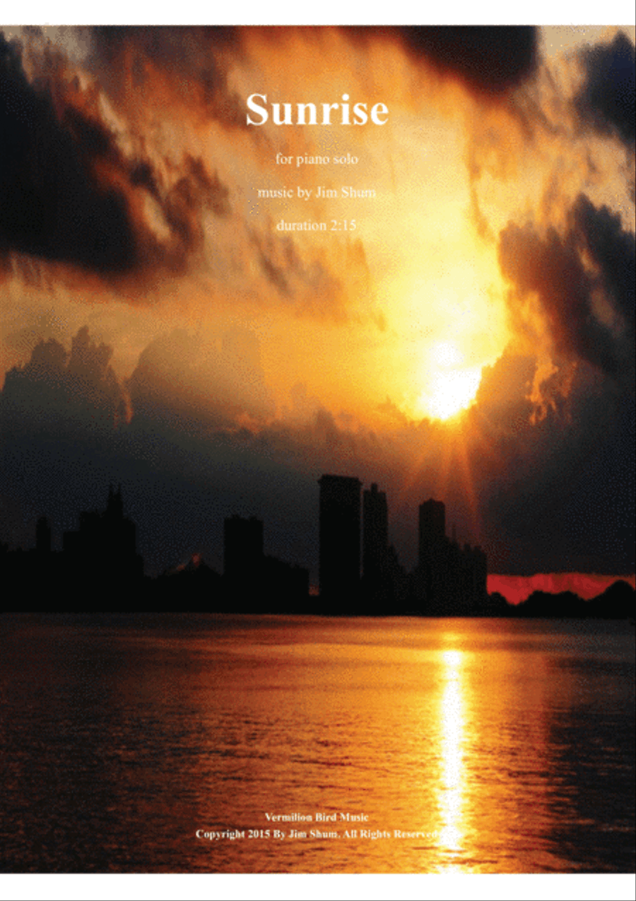 Sunrise Piano Solo scores gallery preview page 1