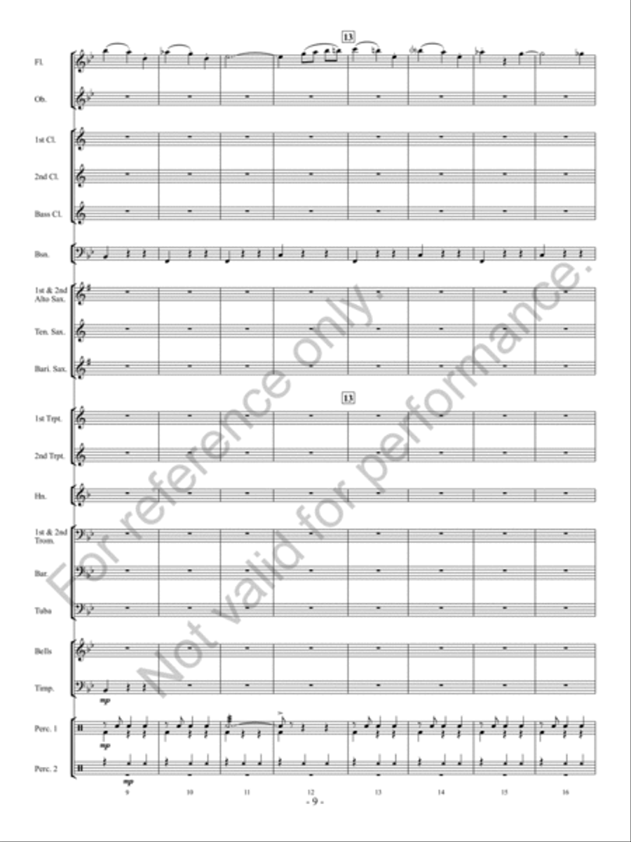 A Haunted Trilogy A Haunted Trilogy Concert Band scores gallery preview page 10