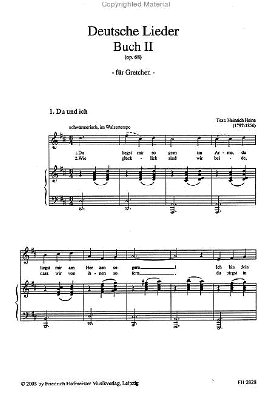 Deutsche Lieder, Buch 2 Voice - Sheet Music page 2