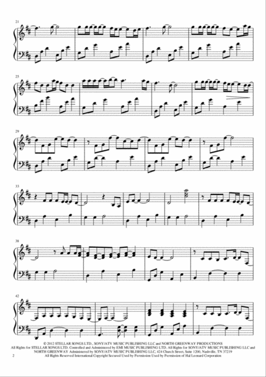 Beneath Your Beautiful Harp scores gallery preview page 2