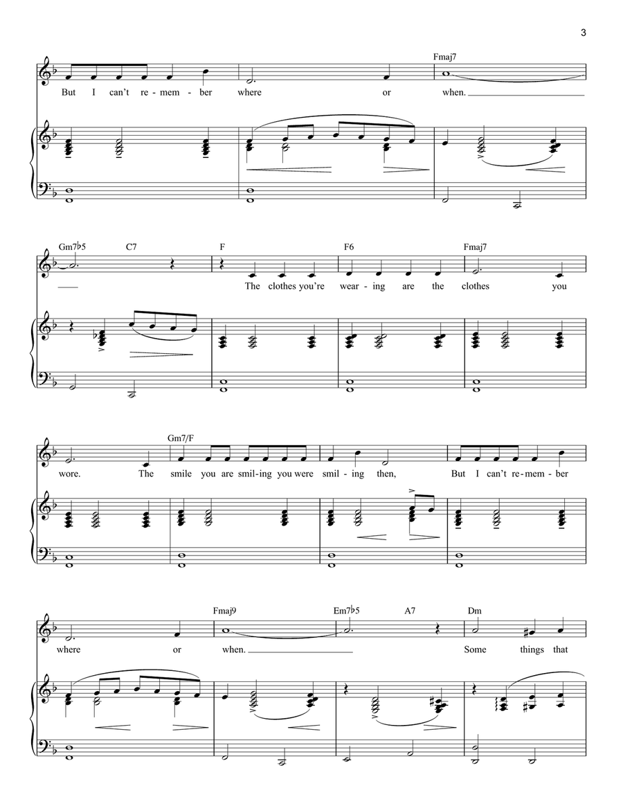 Where Or When Soprano Voice scores gallery preview page 3