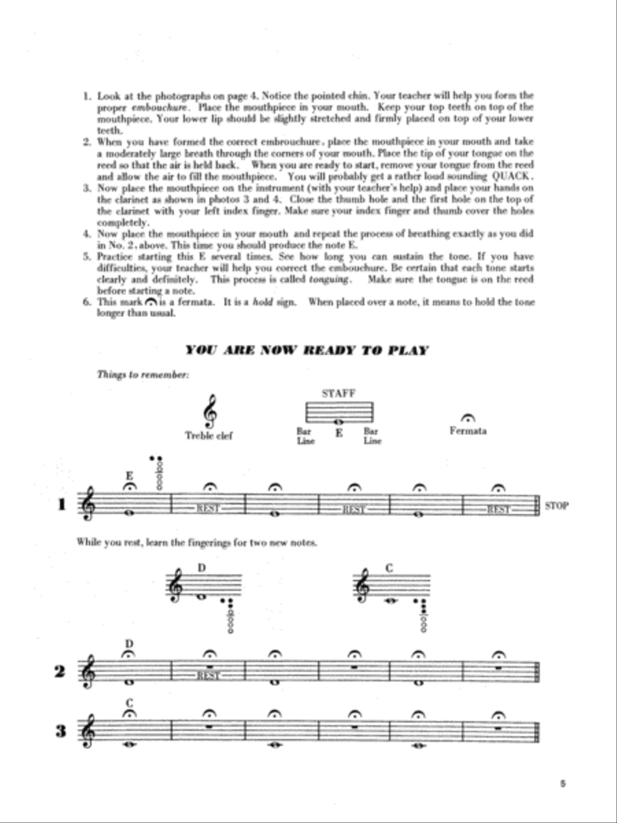 Learn to Play Clarinet, Book 1 Clarinet scores gallery preview page 4