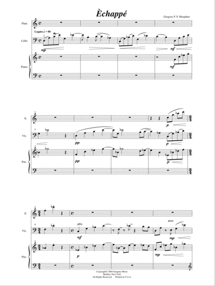 Echappe Echappe Flute scores gallery preview page 2