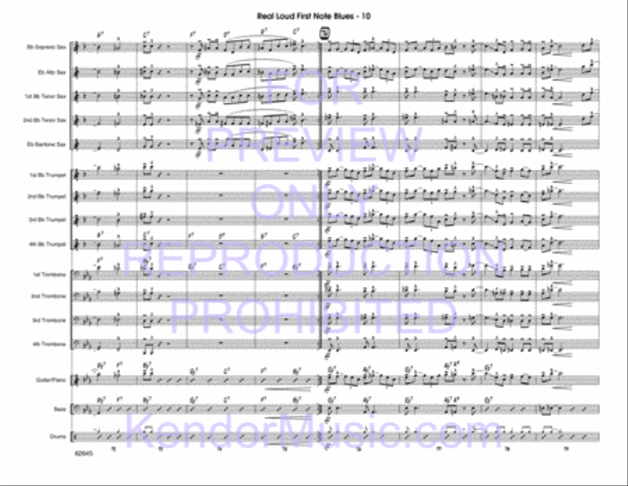 Real Loud First Note Blues Choir scores gallery preview page 11